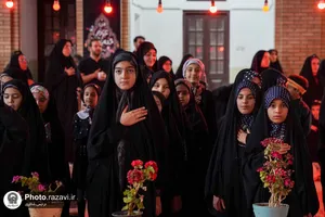 مراسم شام غریبان در حسینیه کودک حرم مطهر رضوی