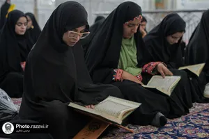 تشرف دانشجویان ایرانشهر به حرم مطهر رضوی