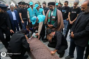 تشییع پاکبان خدوم مشهدی در حرم مطهر رضوی