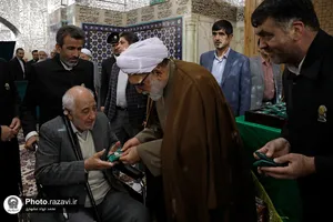 آئین غبارروبی ضریح مطهر امام رضا(ع) برگزار شد
