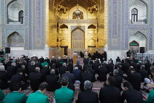 بزرگداشت آیت الله واعظ طبسی در حرم مطهر رضوی