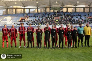 دیدار تیم منتخب فوتبال خراسان و تیم ملی ۱۹۹۸