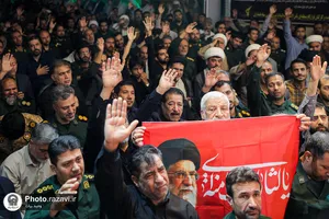 تشییع پیکر فرمانده قرارگاه عملیاتی سجاد سراوان در مشهد