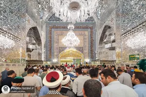 تشرف جمعی از  مسئولان کشور فلسطین به بارگاه منور رضوی