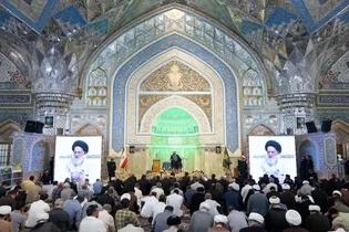 مراسم بزرگداشت آیت‌الله سیدموسی شبیری زنجانی در حرم مطهر رضوی