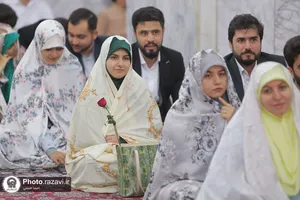تشرف زوج&zwnj;های جوان دانشگاه امام حسین(علیه&zwnj;السلام) به حرم مطهر رضوی