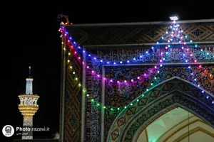 حال و هوای حرم مطهر رضوی در شب ولادت حضرت زهرا سلام الله علیها