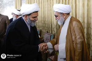 مراسم جشن عید ولادت پیامبر اکرم صلی&zwnj;الله&zwnj;و&zwnj;علیه&zwnj;وآله در تالار ولایت حرم مطهر رضوی 