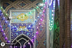 چراغانی حرم مطهر رضوی به مناسبت ولادت حضرت زهرا(سلام الله علیها)