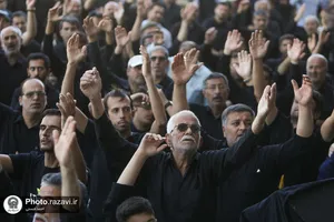 اجتماع عزاداران نبوی در حرم مطهر رضوی