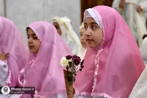 جشن عبادت شکوفه&zwnj;های بهشتی در حرم مطهر رضوی