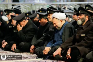 عزاداری ظهر شهادت حضرت فاطمه زهرا(سلام الله علیها) در حرم مطهر رضوی