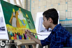 نمایشگاه خطاطی و نقاشی نوجوانان غیرایرانی