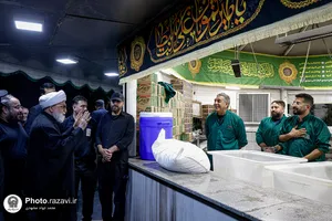 بازدید تولیت آستان قدس رضوی از موکب بنیاد رضوی