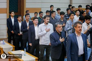 حضور دانش&zwnj;آموزان افتخارآفرین تیم ملی المپیاد هوش مصنوعی در دبیرستان و دانشگاه امام رضا علیه&zwnj;السلام 