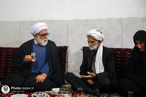 حضور تولیت آستان قدس رضوی در منزل شهید رضا رضوانی