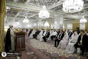 دیدار ۱۱۴ زوج دانشجوی دانشگاه&zwnj;های مشهد با تولیت آستان قدس رضوی