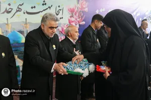 استقبال از زائرین بارگاه منور رضوی در مشهد