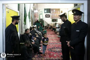 عزاداری شب تاسوعای حسینی با حضور تولیت آستان قدس رضوی