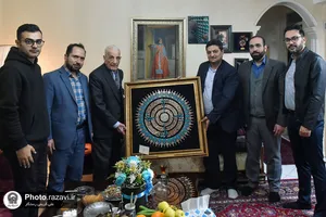 دیدار مدیریت نظارت بر موقوفات آستان قدس رضوی با رضاقلی قهرمان
