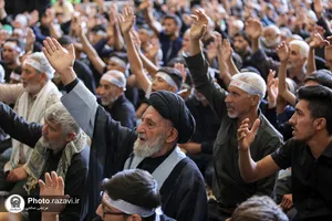 هیئت عزاداران استان گلستان در حسینیه حرم