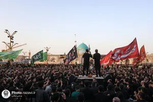 مراسم چهارپایه خوانی شهادت حضرت رسول و امام مجتبی علیهما&zwnj;السلام در حرم مطهر رضوی