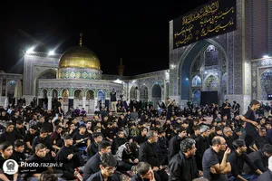 عزاداری هیئت&zwnj; رزمندگان ثارالله همدان در حسینیه حرم