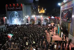 برگزاری آیین‌های سنتی عزاداری قزوین در صحن قدس رضوی