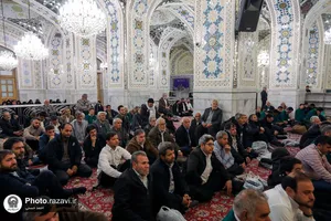 گرامیداشت شهدای حمله تروریستی کرمان در حرم مطهر رضوی