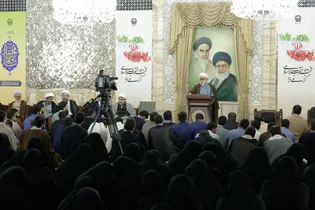 مراسم عمامه گذاری طلاب حوزه علمیه خراسان