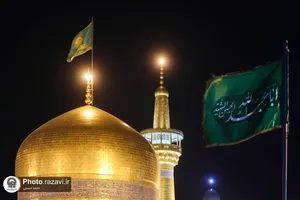 حال و هوای حرم مطهر رضوی در شب میلاد امام حسین علیه&zwnj;السلام