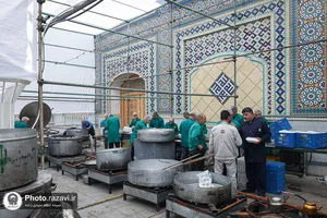 موکب کفشداران حرم مطهر رضوی در دهه آخر صفر