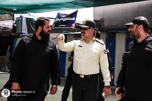 صیانت یگان حفاظت از مواکب اطراف حرم مطهر رضوی