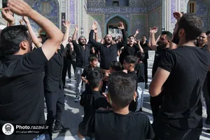 عزاداری عاشورای حسینی در حرم مطهر رضوی
