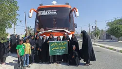 کاروان خادمیاران و یاوران رضوی بخش شنبه و طسوج به مشهد مقدس اعزام شدند
