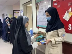 تجلیل از فرشتگان نجات توسط دختران امام رضایی کرمان