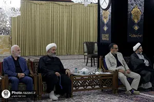 دیدار رئیس جمهور و جمعی از مسئولان کشوری و استانی با تولیت آستان قدس رضوی