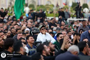 آیین چهارپایه خوانی در سالروز شهادت امیرالمومنین علیه السلام در حرم مطهر رضوی - 1