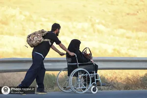 زائرین پیاده حضرت رضا علیه&zwnj;السلام - محور نیشابور