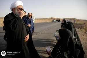 بازدید تولیت آستان قدس رضوی از موکب&zwnj;های خدمت&zwnj;رسان به زائرین پیاده حضرت رضا علیه&zwnj;السلام
