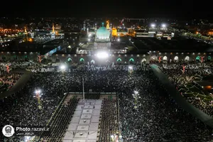آئین خطبه&zwnj;خوانی شب شهادت امام حسین (ع) در حرم مطهر رضوی