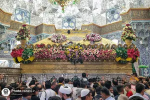 حال و هوای حرم بانوی کرامت در روز ولادت حضرت معصومه(س)