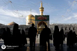 حال و هوای حرم مطهر رضوی در روز میلاد جوادالائمه علیه&zwnj;السلام