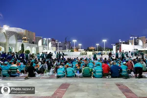 حضور پاکبانان شهرداری مشهد در سفره افطاری حرم مطهر رضوی