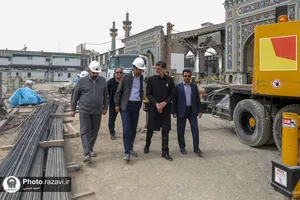 بازدید قائم مقام تولیت آستان قدس رضوی از پروژه&zwnj;های عمرانی حرم مطهر