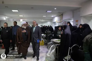 بازدید تولیت آستان قدس رضوی از روند آماده&zwnj;سازی غذای متبرک افطار