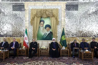 دیدار شرکت کنندگان بیست و هشتمین اجلاسیه سازمان اکو با تولیت آستان قدس رضوی-1