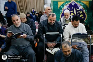 مراسم احیا زائران عرب زبان در شب نوزدهم ماه مبارک رمضان