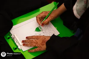 ویژه برنامه شب میلاد پیامبر اکرم (ص) و امام جعفر صادق (ع) با حضور زائران اردوزبان در رواق غدیر