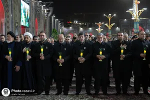 آیین خطبه&zwnj;خوانی شب شهادت امام رضا علیه&zwnj;السلام در حرم مطهر رضوی-1